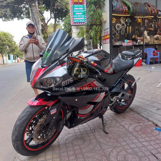 CHẾ TEM MÔ TÔ R175 THEO YÊU CẦU
