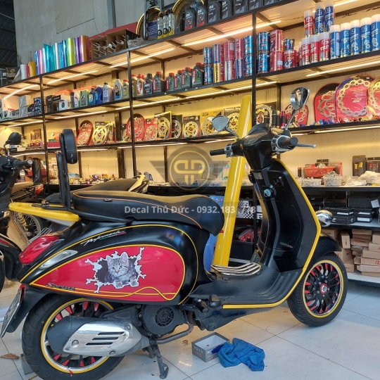 Thiết Kế Tem Xe Vespa