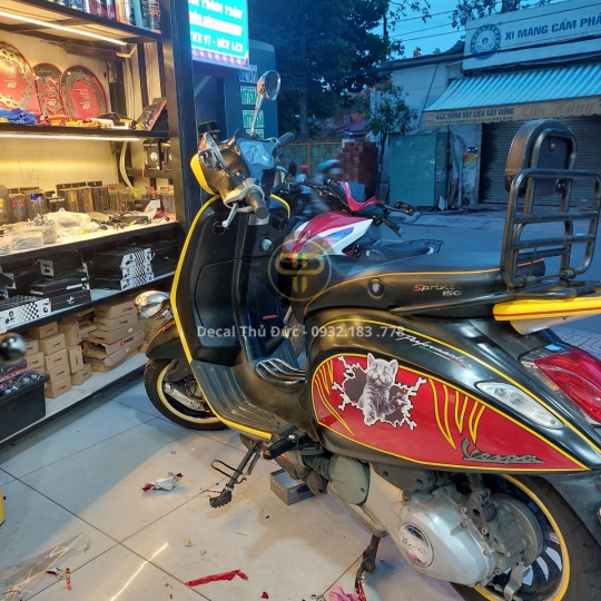 Thiết Kế Tem Xe Vespa